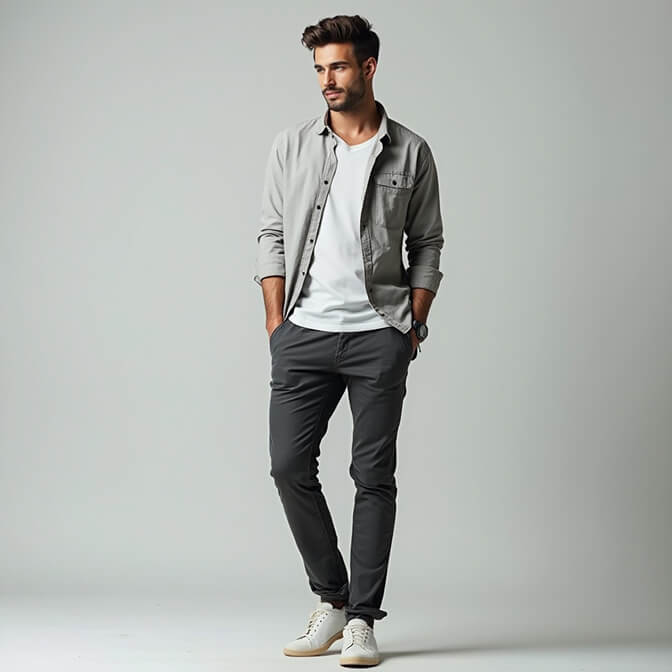 Hands-in-Pockets Look