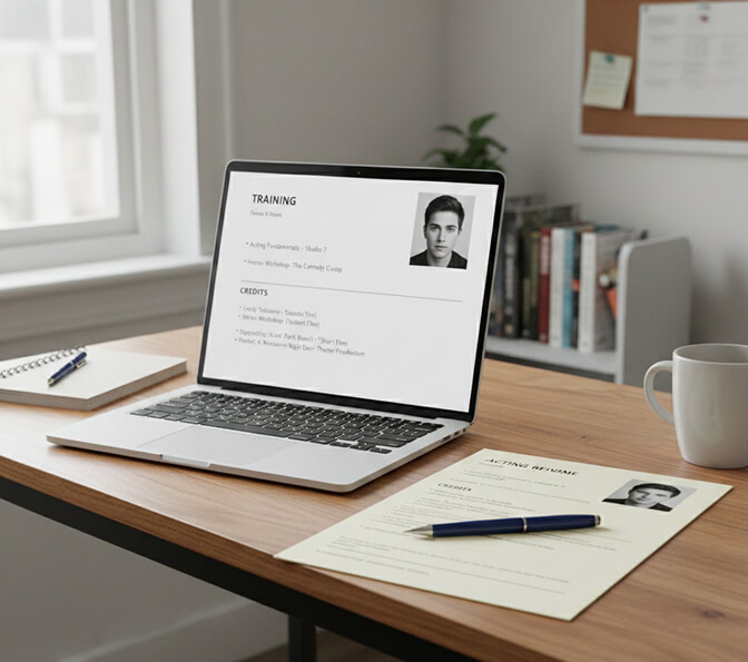 example of a well-formatted actor resume