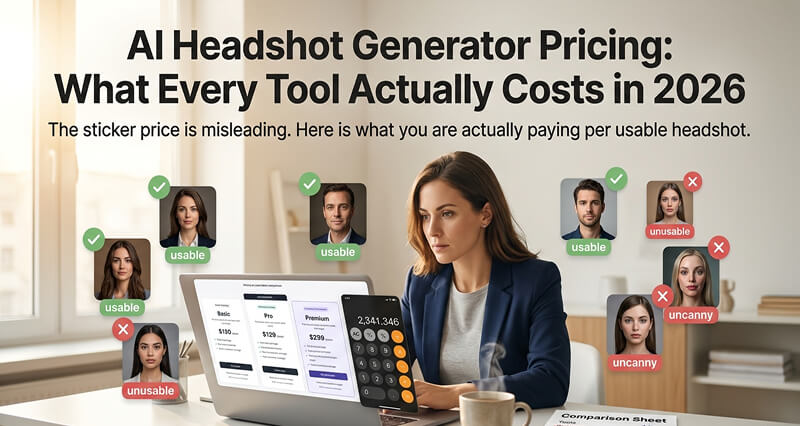 AI Headshot Generator Pricing: What Every Tool Actually Costs (2026)