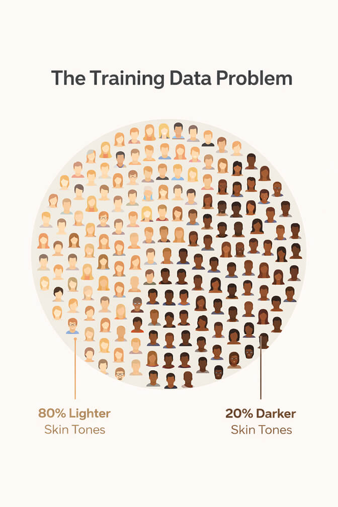 Why AI Lighting Fails on Dark Skin Tones