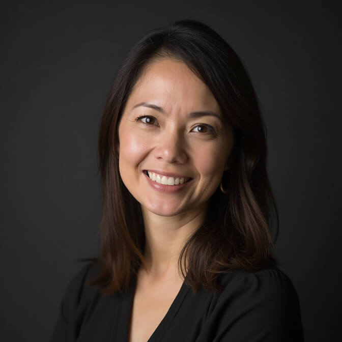 professional headshot on a charcoal background