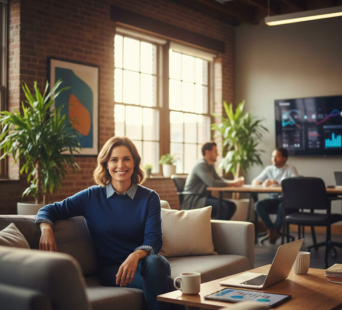 casual executive corporate headshot style