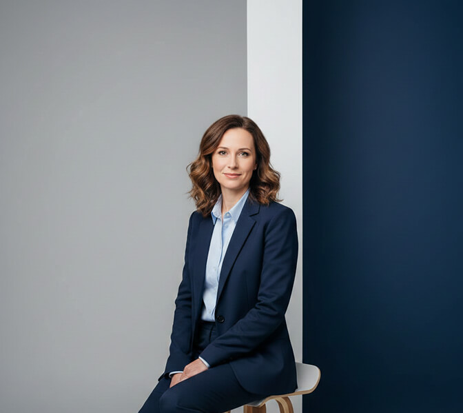 classic modern corporate headshot style