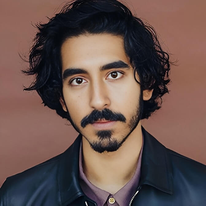 professional actor headshot of Dev Patel