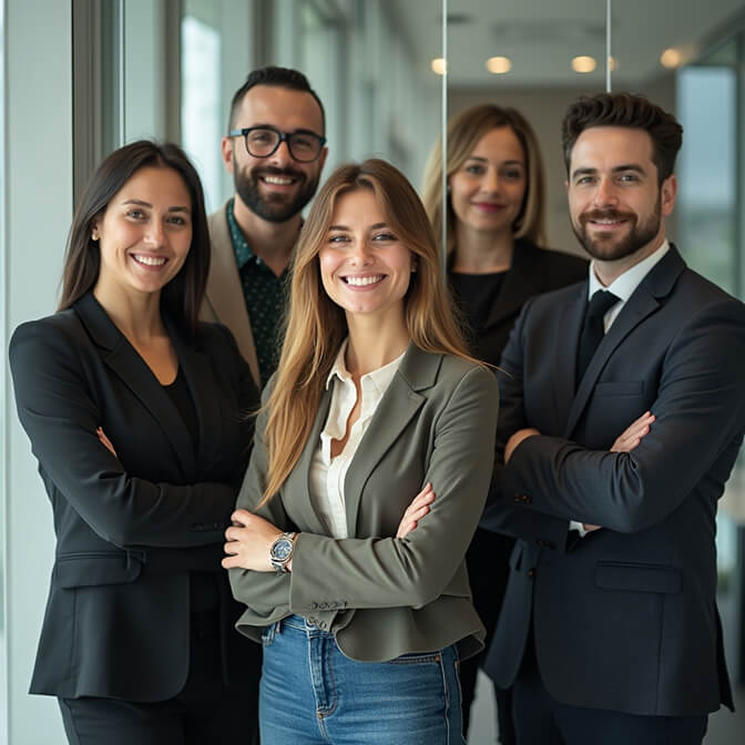 Glass-Wall Reflection Shot