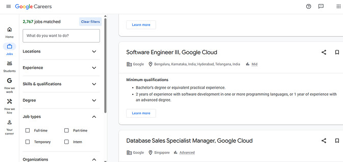 Google Jobs