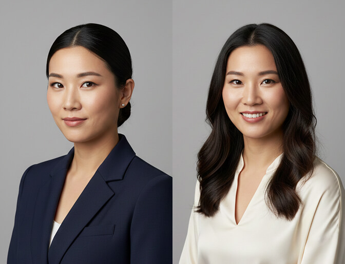 professional headshot hairstyles for different industries