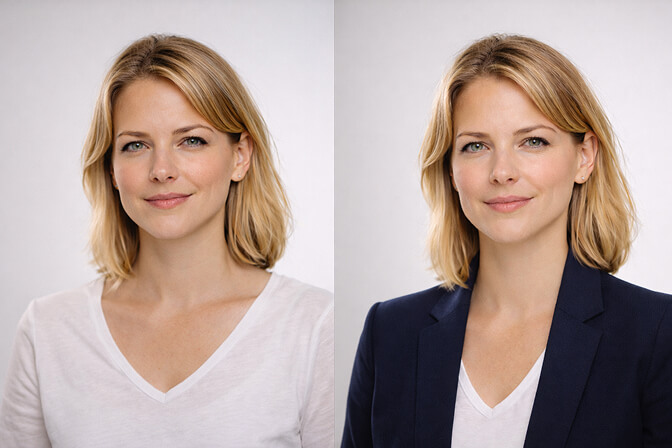 professional attire examples for headshots