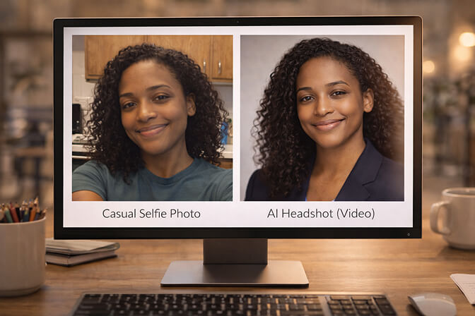 Headshot Video vs Photo Comparison