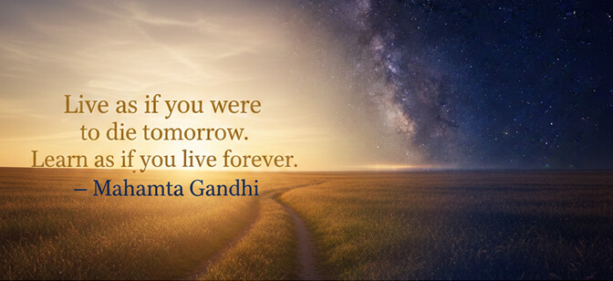 LinkedIn cover photo with growth mindset quote