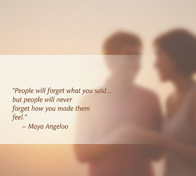 Professional LinkedIn banner with impact quote