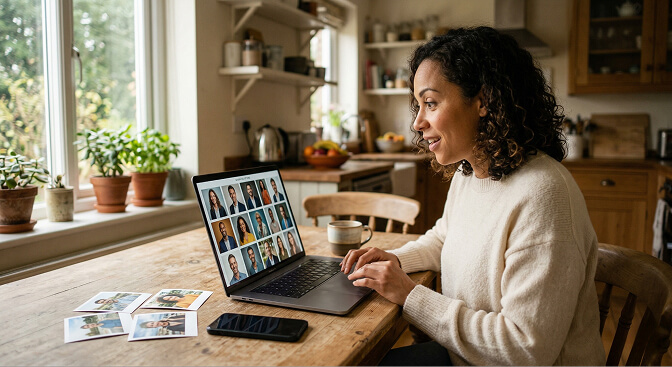 AI headshot quality comparison showing how modern tools handle natural skin texture lighting and expression for LinkedIn