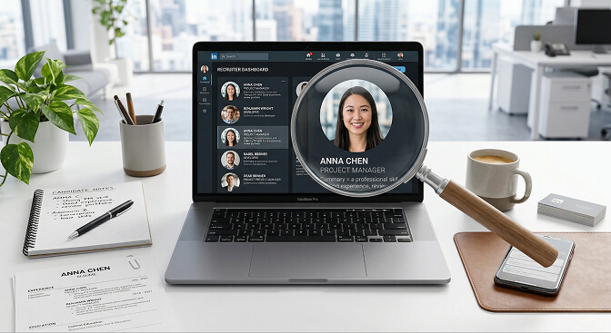 Key LinkedIn headshot statistics showing 21x more views 9x more connections and 36x more messages with professional photos