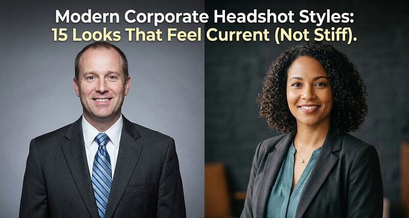 Modern Corporate Headshot Styles: 15 Looks That Feel Current (Not Stiff)