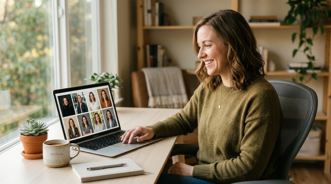 Decision guide for choosing the right modern corporate headshot style based on your industry role and professional goals