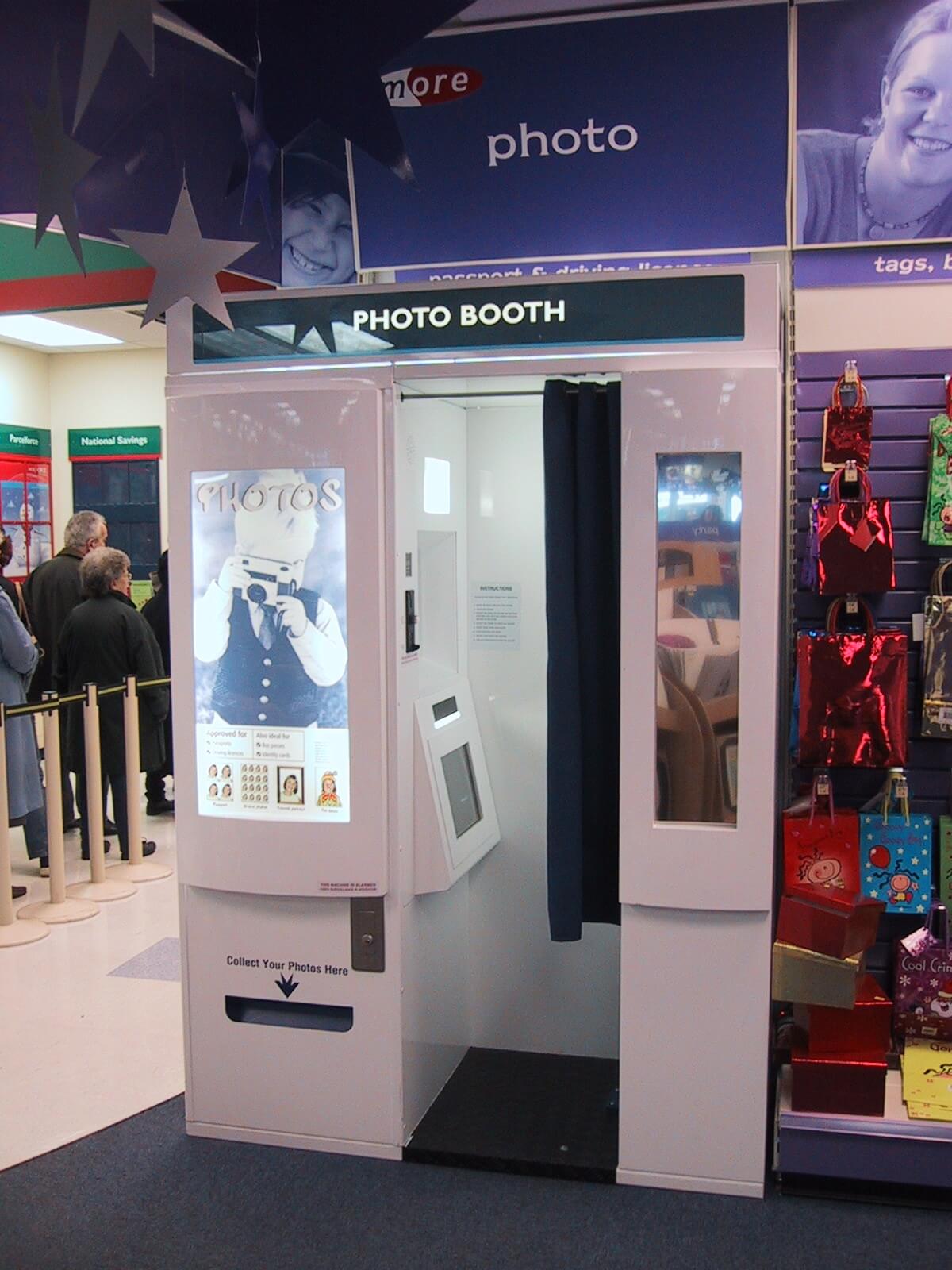 traditional photo booth setup
