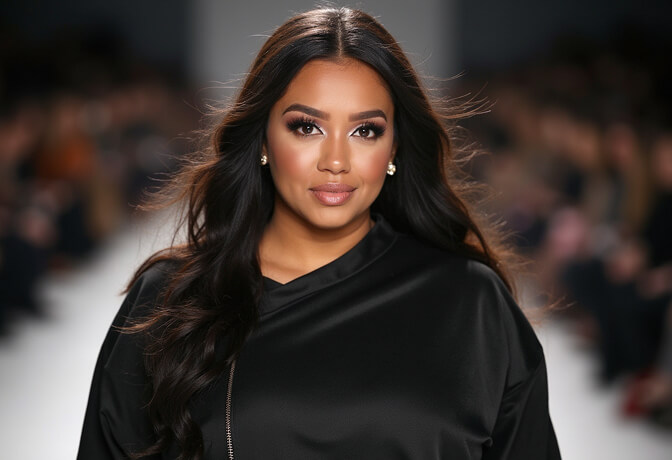 Plus-Size Model Headshot
