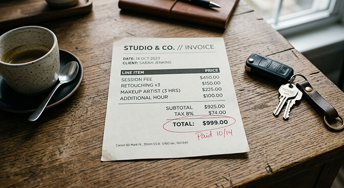 Breakdown of hidden costs in Houston headshot sessions including retouching fees scheduling delays and makeup artist charges