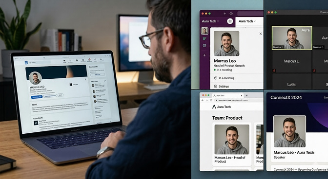How professional headshots are used across dozens of platforms in 2026 from LinkedIn to Slack to company websites