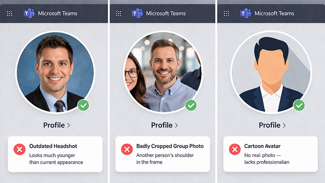 Common Teams Profile Photo Mistakes