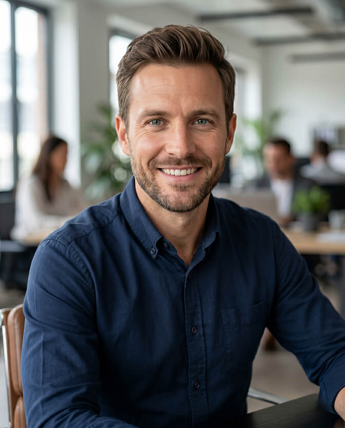 Flow diagram showing how a single headshot update starts a chain of professional outcomes from recruiter visibility to inbound messages to new role conversations