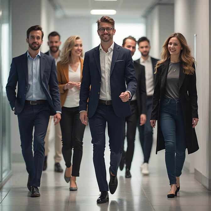 Walking Corridor Shot