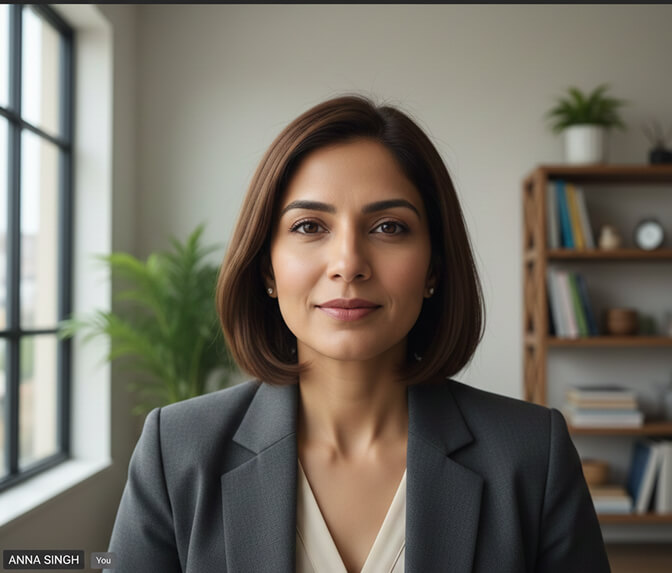 Confident working mother with updated professional headshot ready for career comeback