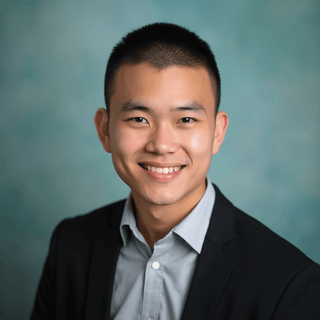 AI-generated yearbook headshot of a young man with short black hair