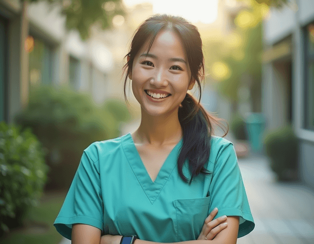 Affordable professional-grade healthcare headshot