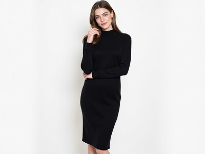 Black Midi Dress