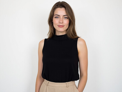 Black Sleeveless Top