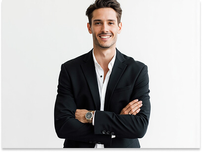 Black Suit & White Shirt