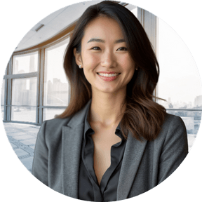professional headshot of a woman with modern office background