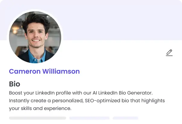 Free AI LinkedIn Bio Generator