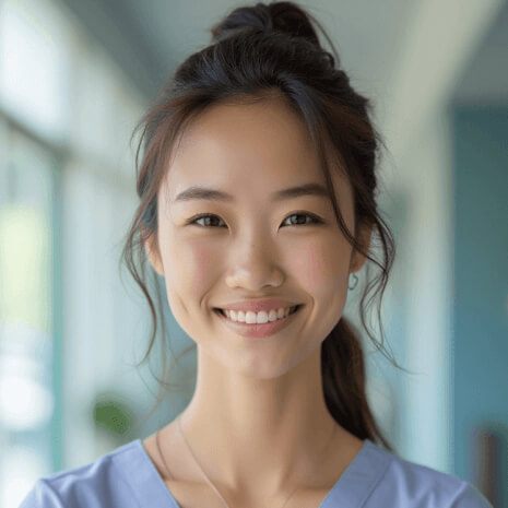 AI-generated professional headshot of an Asian woman