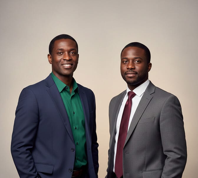 Wardrobe color examples showing jewel tones and neutrals that work best for Black men's headshots