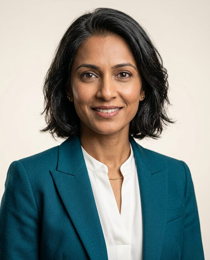 Diagram contrasting an AI processed but accurate headshot that passes corporate authenticity rules versus an AI headshot that alters identity and fails misrepresentation standards