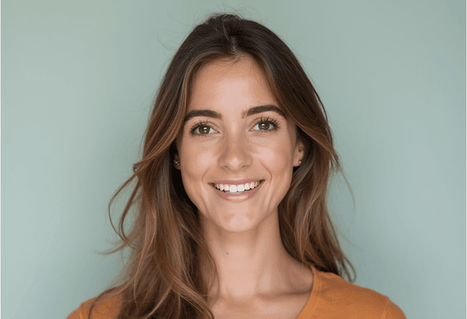 framing an iphone headshot with head and shoulders visible