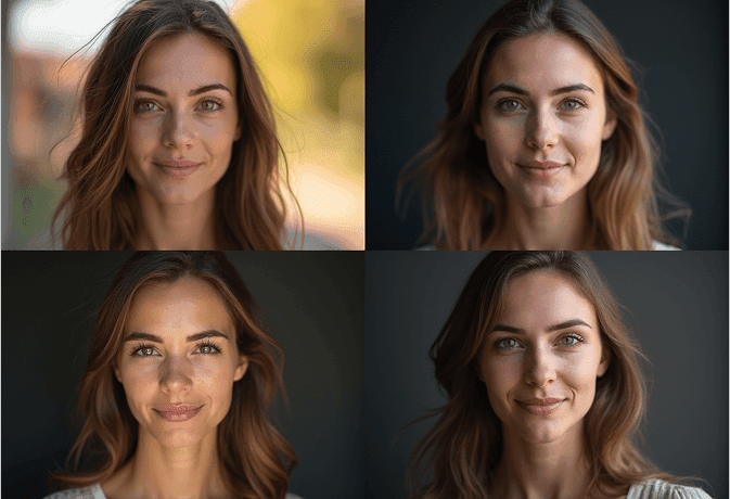 taking multiple iphone headshots to pick the best one