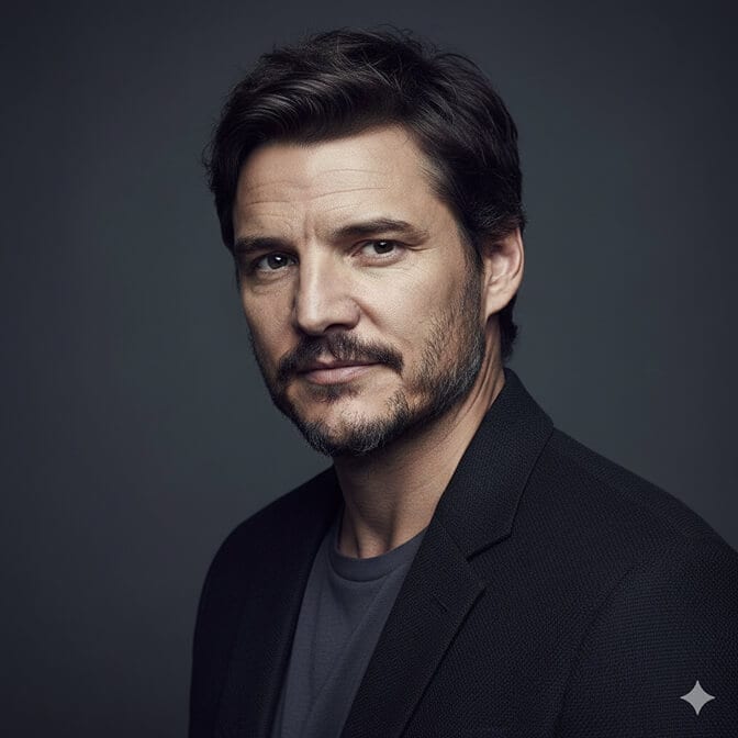 professional actor headshot of Pedro Pascal
