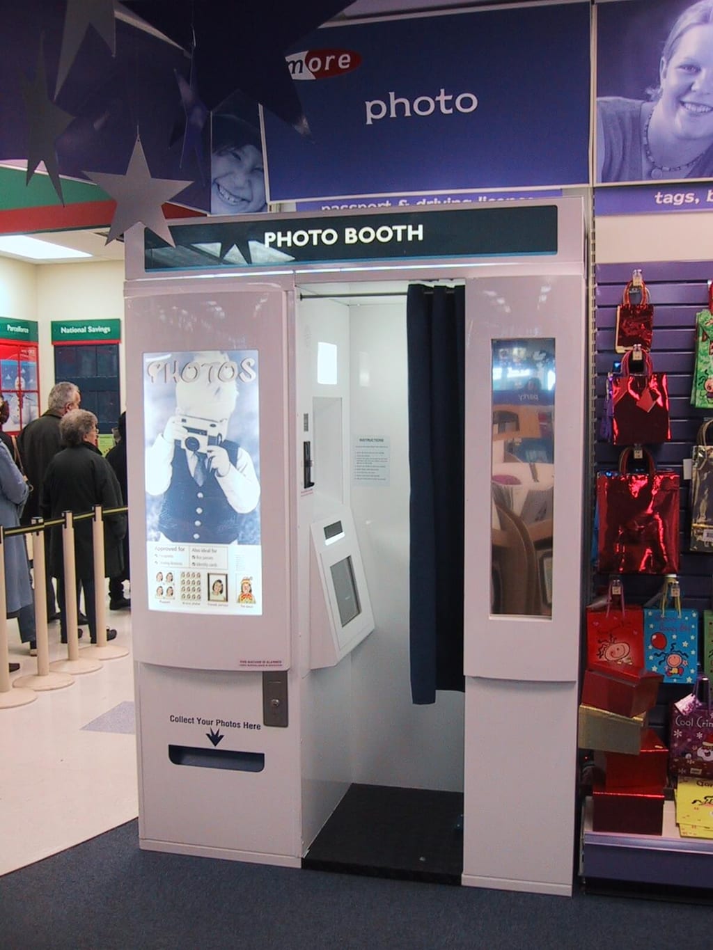 traditional photo booth setup