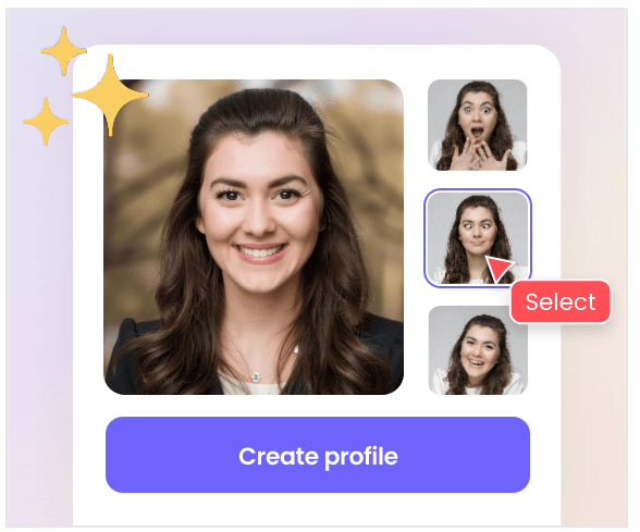 Choose from multiple styles to create AI profile pictures