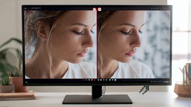AI headshot resolution and export quality comparison for print and web use
