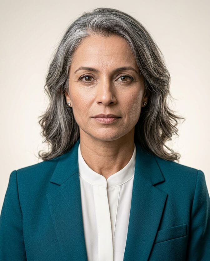 Professional on a video call with their on screen AI headshot showing accurate likeness recognition as the practical authenticity test