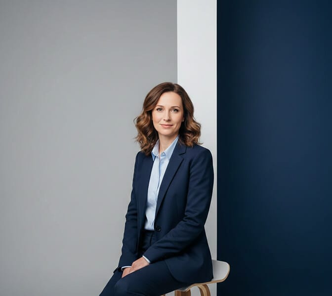 classic modern corporate headshot style