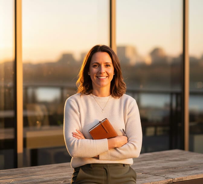 natural light editorial corporate headshot