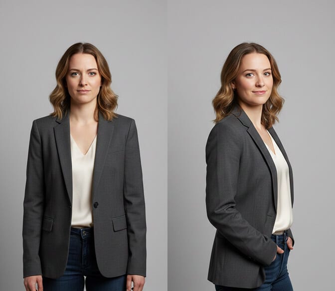 corporate headshot poses and angles guide