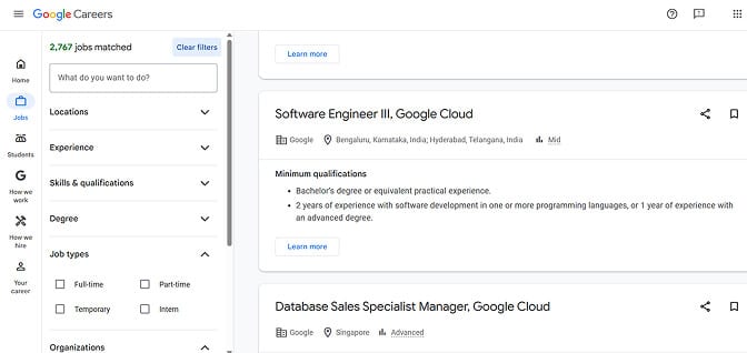 Google Jobs