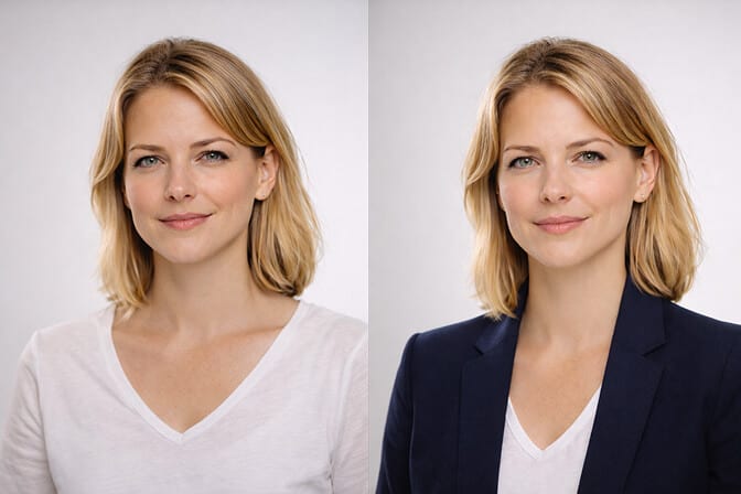professional attire examples for headshots