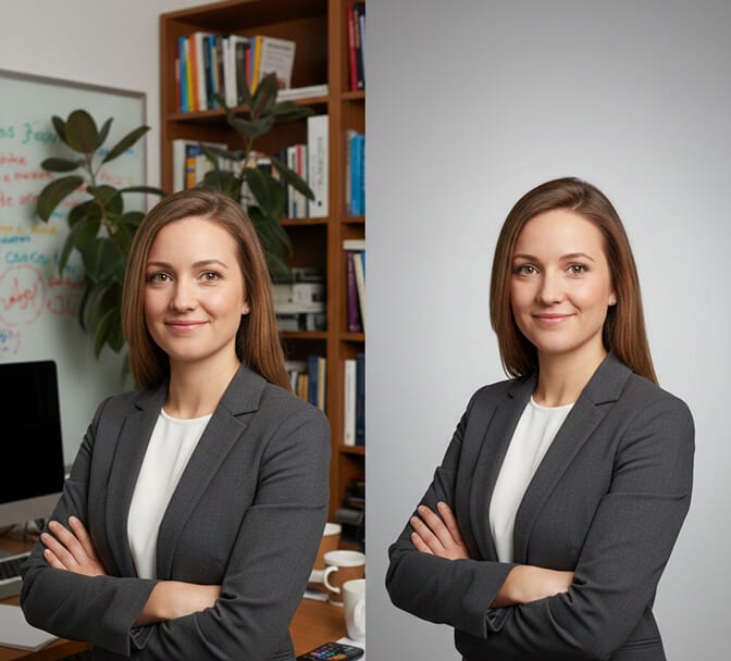 professional headshot with clean simple background